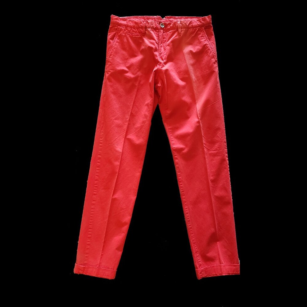 Red Esprit Dress pants with rollup bottom cuff *read notes*